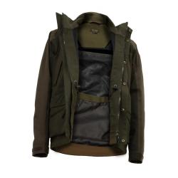 Veste Tourterelle polyester coton bicolore kaki marron S à 3XL