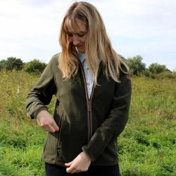 Blouson Scotland femme 4 poches zip polaire polyester kaki S à XL