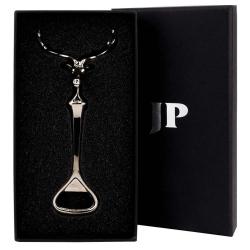 Décapsuleur cerf en métal zinc argenté 13cm 180g