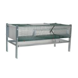 Cage d'engraissement en maille galvanisée thermolaquée pour cailles