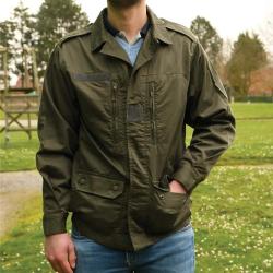 Veste treillis militaire 4 poches polyester coton kaki S à 4XL M