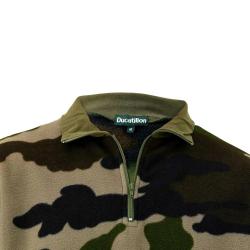 Sweat polyester col montant zippé polaire camo CE M à 3XL M