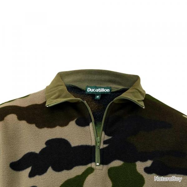 Sweat polyester col montant zipp polaire camo CE M  3XL M