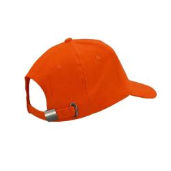 Casquette réglable visière pré corubée sanglier coton orange