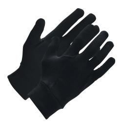 Gants chasse fins élastiques coton lycra noir taille unique
