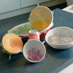 Lot 6 Couvercles Silicone