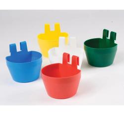 Mangeoire de cage plastique cup à la pièce ou par lot de 10 L'unité