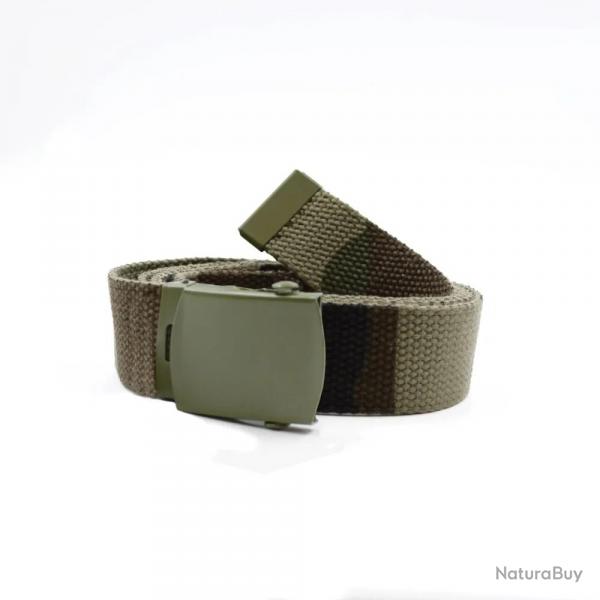 Ceinture en toile type US 130 cm Percussion® Camouflage