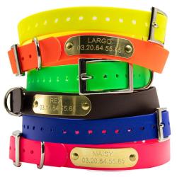 Colliers à graver sur plaque BETA 60X2,5 cm 6 couleurs Ajustable Jaune