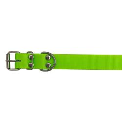 Collier PVC longueur 60 cm largeur 2,5cm 3 couleurs fluo Ajustable Jaune fluo