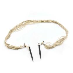 Bourse à lapin en lin dimensions 120 cm avec piquets de fixation Lot de 10