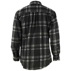 Chemise chaude homme à carreaux polyester grise M à 3XL