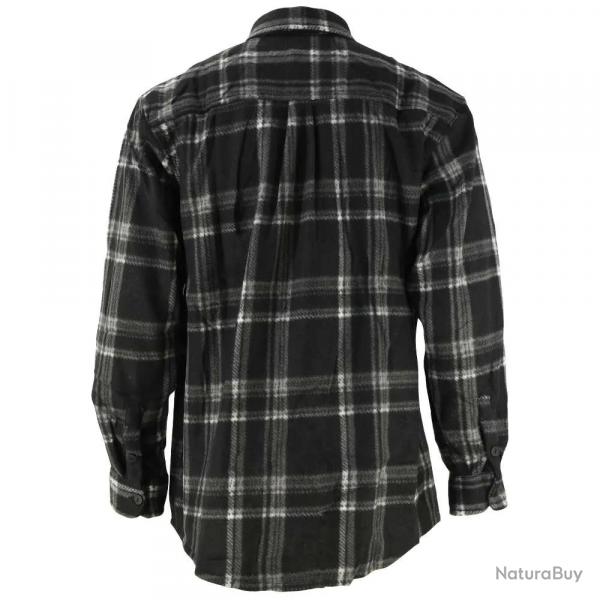 Chemise chaude homme à carreaux polyester grise M à 3XL M