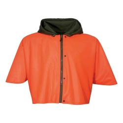 Capeline réversible polyester enduit PU kaki orange taille unique