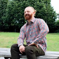 Chemise Gandja à carreaux vichy coton orange bleu M à 3XL