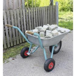 Paire de roues stabilisatrices diam. 25 cm pour brouette universelle