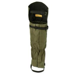 Guêtres Hautes polyester sangle caoutchouc kaki