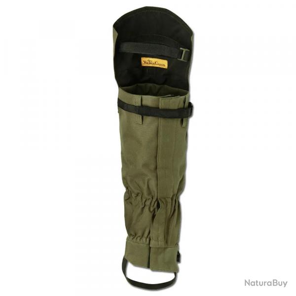 Guêtres Hautes polyester sangle caoutchouc kaki