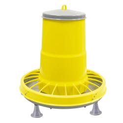 Mangeoire trémie plastique volaille anti gaspillage 10 ou 17 kg 22 L