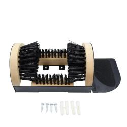 Gratte bottes 4 brosses nylon rigide 23x15cm + repose bien