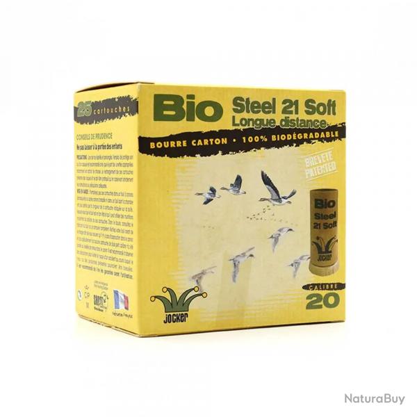 Boite de 25 cartouches Bio Steel acier étamé 21g calibre 20-70 6