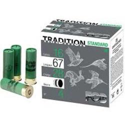 Boite de 10 cartouches Tradition Standard cal16 BG 28g pb6 395m/s