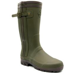 Bottes de chasse Alaska soufflet Zip caoutchouc kaki 39 à 47 42