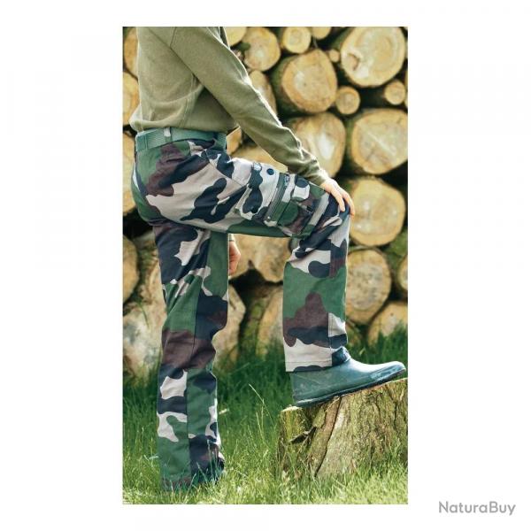 Pantalon enfant treillis 6 poches coton camo 6  14 ans