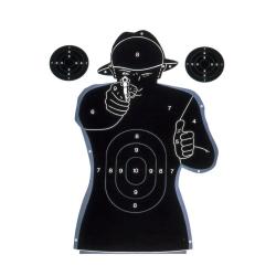 Cible humaine en papier 50x70cm par 5 ou 10 Lot de 10