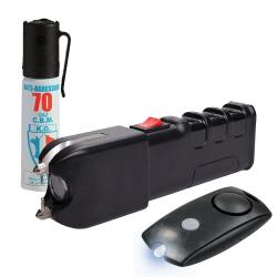 Offre Spéciale Kit de défense aérosol shocker et mini alarme