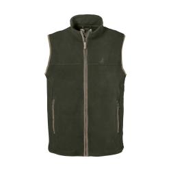 Gilet polaire sans manche homme Scotland polyester kaki S à 4XL 3XL