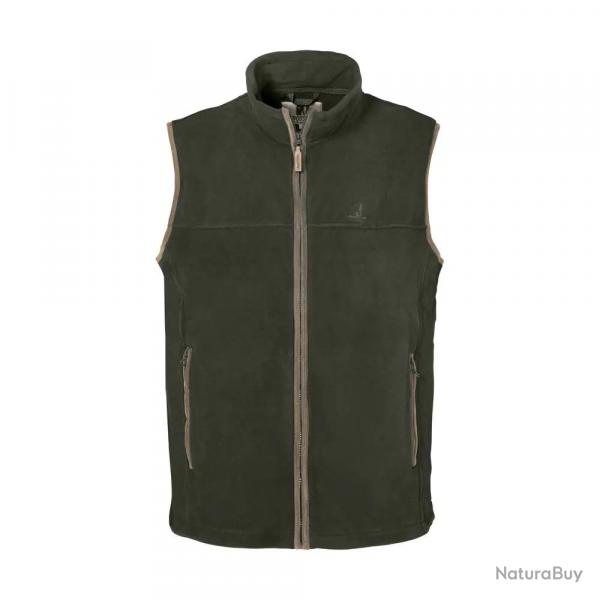 Gilet polaire sans manche homme Scotland polyester kaki S  4XL 3XL