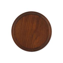 Plateaux Ronds Trophée chasse défense sanglier chêne foncé ciré 22
