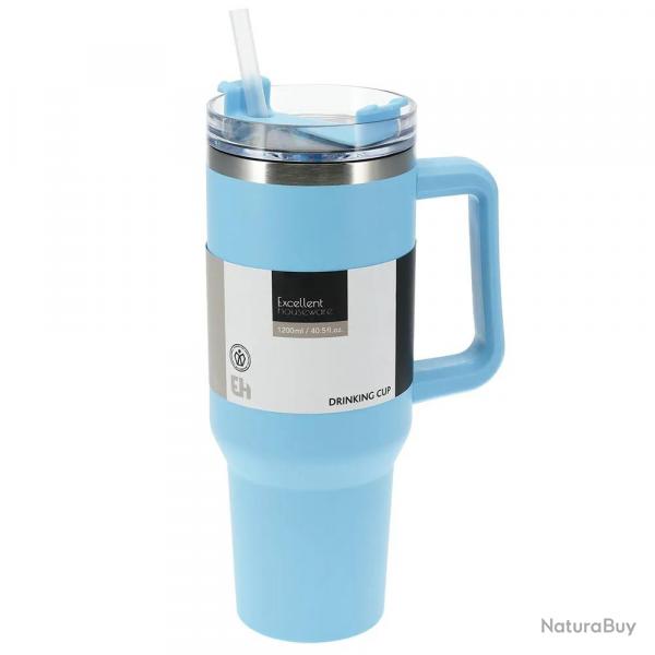 Mug 1,2L avec paille