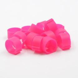 Bagues à clip éco Ø20mm par 50 pièces Rose