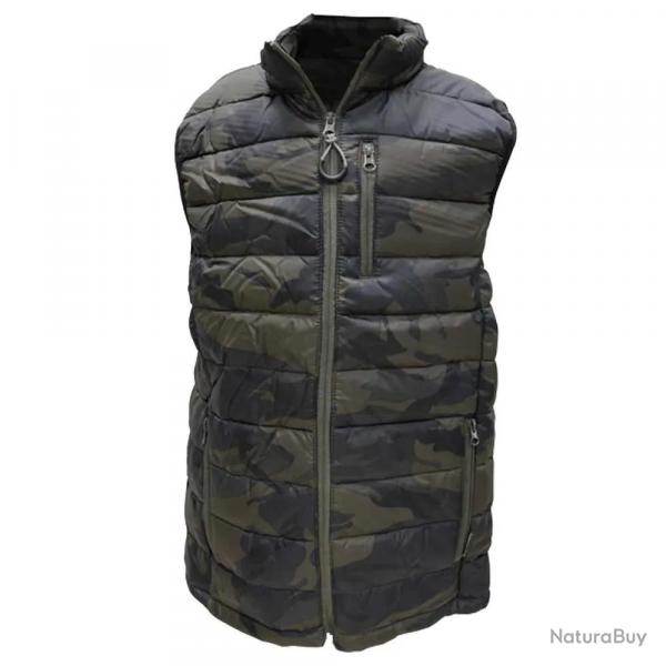 Gilet matelassé enfant trek déperlant polyamide camo 6 à 16 ans 12 ans