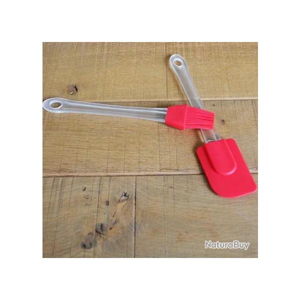 Maryse et Pinceau silicone rouge