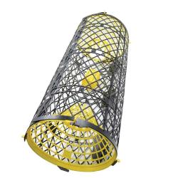 Nasse à écrevisses plastifiée 50 cm Diam 30 cm 2 entrées