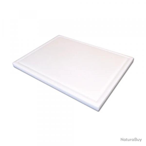 Planche à découper polyéthylène avec rigoles 60 x 40 cm
