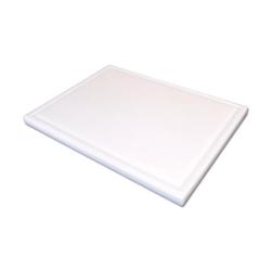 Planche à découper polyéthylène avec rigoles 50 x 35 cm