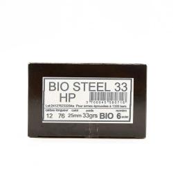 Boîte de 25 cartouches Bio Steel 33 HP Magnum 12/76 33g 6