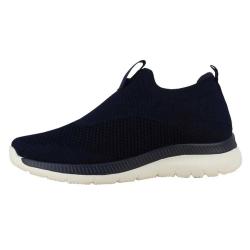 Baskets femme sans lacets textile semelle pvc bleu marine 36 à 42 41