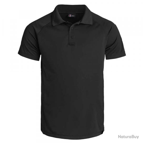 Polo Instructor fit respirant polyester lger noir M  3XL