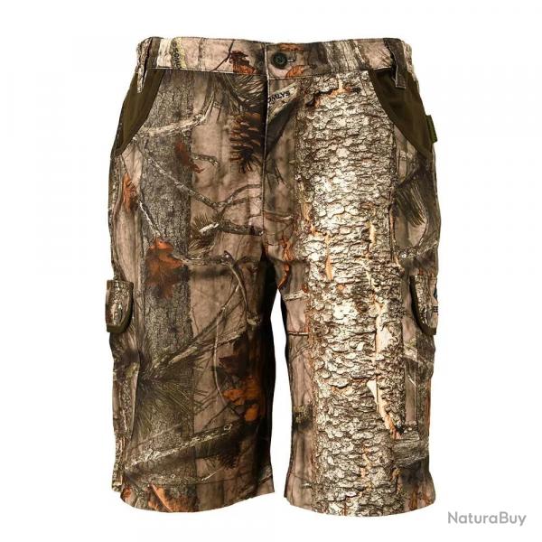 Bermuda Treeland lger polyester coton camo forest/marron 38  48 44