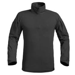 Chemise Ubas Fighter col montant zip coton polyester noir M à 3XL