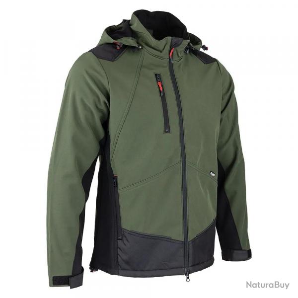 Blouson Softshell River polaire polyester kaki noir M à 3XL XL