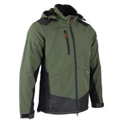 Blouson Softshell River polaire polyester kaki noir M &agrave; 3XL