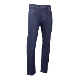 Jeans Coupe Droite Bleu Foncé Denim Extensible de 40 à 54