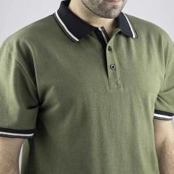 Polo manche courtes Lewis &eacute;l&eacute;gant coton polyester vert S &agrave; 3XL S