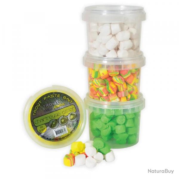 Pte  truite 50g 4 coloris Blanc
